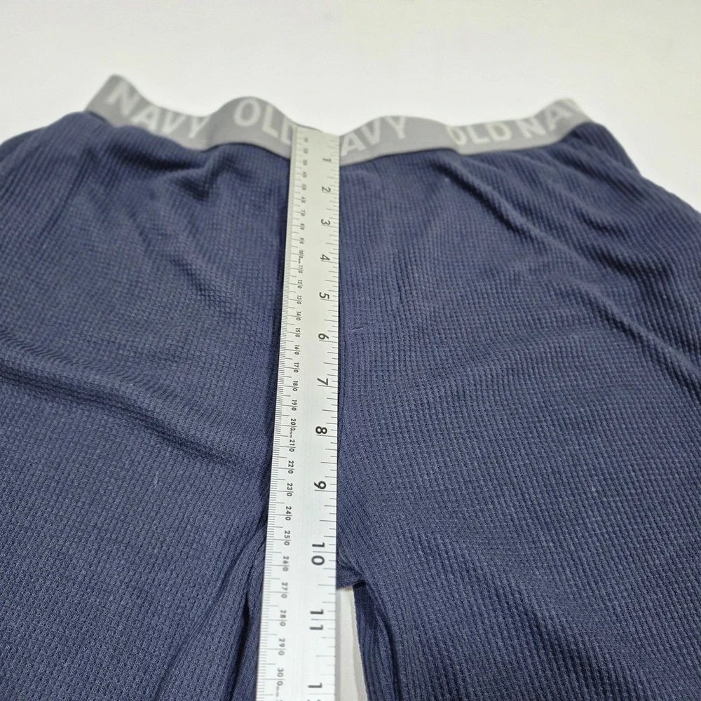 Old Navy Pajama Pants Boys XL 14-16 Navy Blue Waffle Knit Thermal Sleepwear